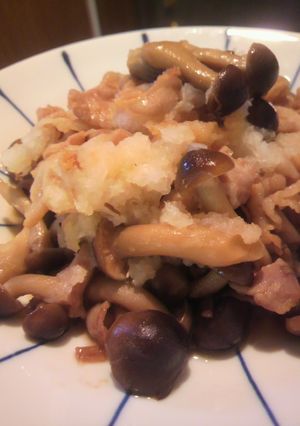 豚肉としめじのみぞれ煮-レシピのメイン写真