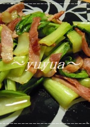 紹興酒で　コク旨なチンゲン菜炒め-レシピのメイン写真
