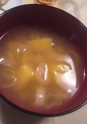 さつま芋とおネギのお味噌汁✿-レシピのメイン写真