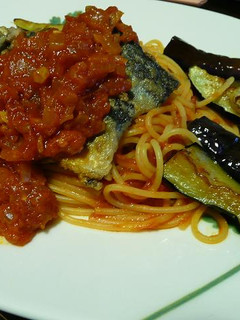 サンマとなすの秋パスタ-レシピのメイン写真