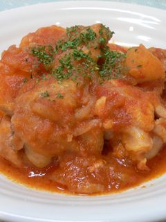 鶏手羽元のトマトソース煮込み*無水鍋*-レシピのメイン写真