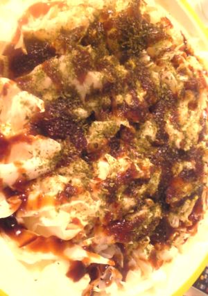 簡単：レンジ：中華風お好み焼き風-レシピのメイン写真