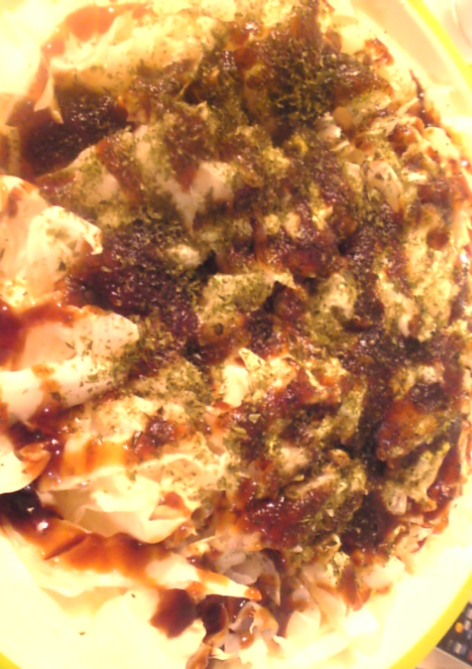 簡単：レンジ：中華風お好み焼き風-レシピのメイン写真