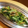 あさりの紹興酒蒸し入り青菜炒め