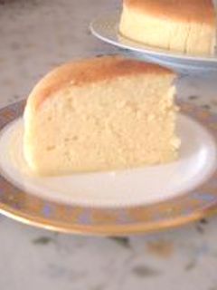 ホットケーキミックスで【ふわふわ~♪スフレチーズケーキ】-レシピのメイン写真