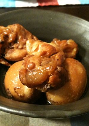 フライパン１つで♪手羽元と玉子の煮物-レシピのメイン写真