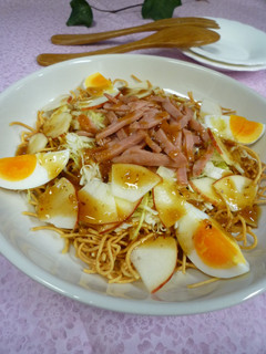 手作り揚げ麺deおかずサラダ-レシピのメイン写真