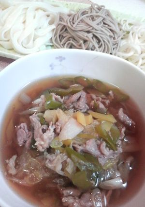 簡単美味しい肉うどん(そば)-レシピのメイン写真
