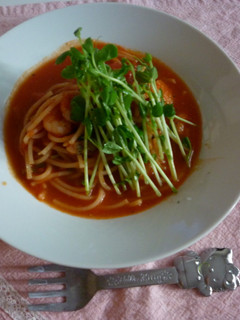 魚介香る♪トマトスープパスタ-レシピのメイン写真