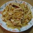 鶏むね肉とじゃがいもの青じそドレ炒め
