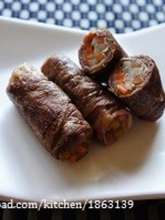 リメイク☆きんぴらごぼうの牛肉巻-レシピのメイン写真