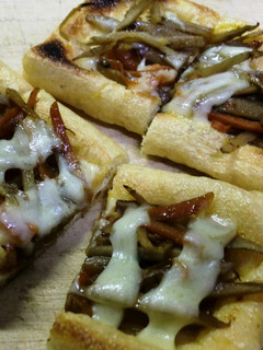 油揚げのきんぴらごぼう和風ピザ-レシピのメイン写真