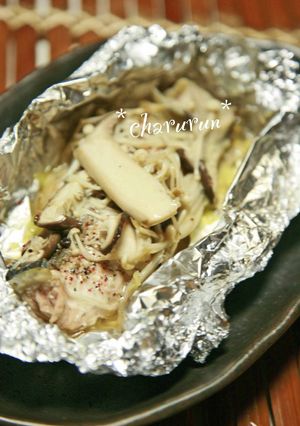 キノコたっぷり鮭のホイル焼き♬-レシピのメイン写真
