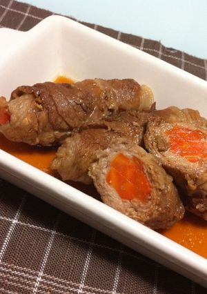 ご飯が進む❤人参の豚肉巻き-レシピのメイン写真