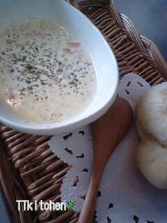 *スープ*野菜ごろごろ牛乳スープ-レシピのメイン写真