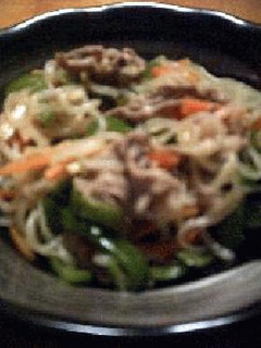 牛肉+糸コンニャクの炒め物・中華taste-レシピのメイン写真