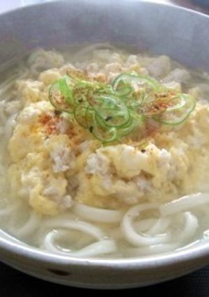 ふわふわ♡鶏たまうどん-レシピのメイン写真