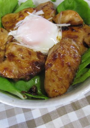 中華風！照りたまチキン丼-レシピのメイン写真
