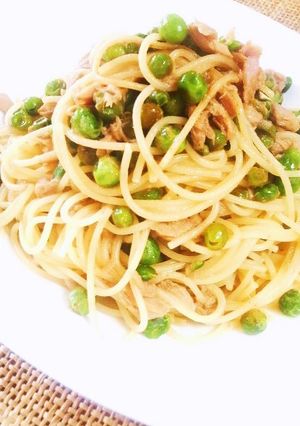 シーチキンとグリンピースのパスタ-レシピのメイン写真