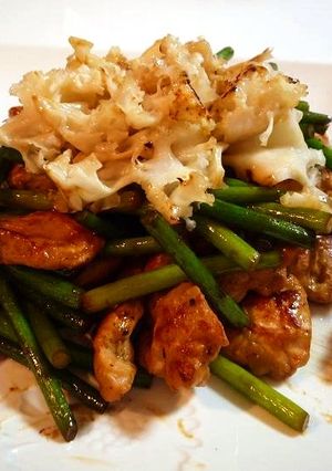 鶏ムネとニンニクの芽の中華炒め-レシピのメイン写真