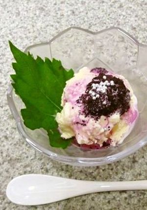 ゆかりとすりごまのアイス-レシピのメイン写真
