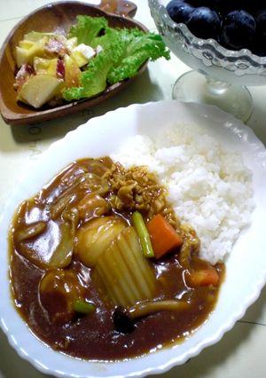 秋冬限定？白菜とキノコで里芋カレー♬-レシピのメイン写真