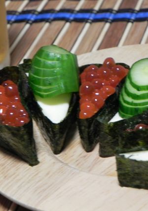 スマートチーズで軍艦風おつまみ-レシピのメイン写真