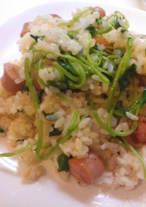 クレソンの炒めご飯-レシピのメイン写真