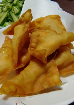 ワンタン包み揚げ-レシピのメイン写真