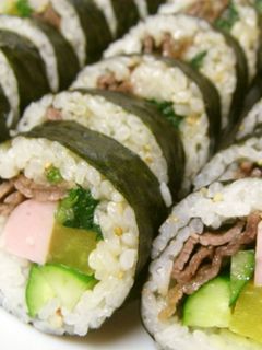 韓国焼肉海苔巻き プルコギキムパプ-レシピのメイン写真
