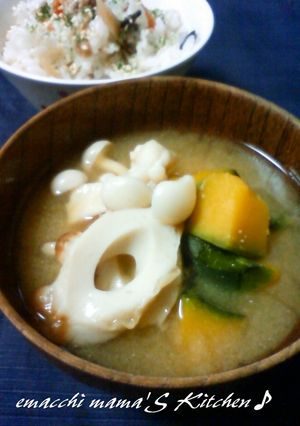 ◎◎◎ちくわと南瓜のお味噌汁◎◎◎-レシピのメイン写真