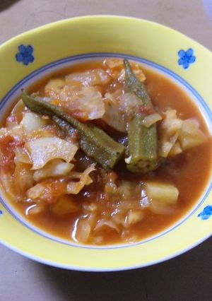 圧力鍋で３分☆野菜たっぷりトマト煮こみ-レシピのメイン写真