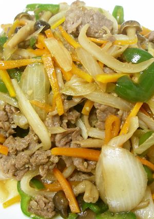 韓国　野菜の焼肉　ヤッチェプルコギ-レシピのメイン写真