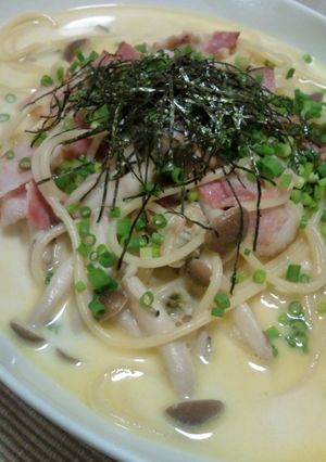 ベーコンとあさりのクリームスープパスタ-レシピのメイン写真