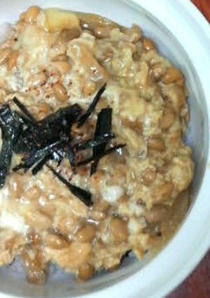 納豆ﾁｰｽﾞ卵丼-レシピのメイン写真