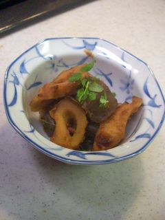 こんにゃくとちくわの土佐煮-レシピのメイン写真