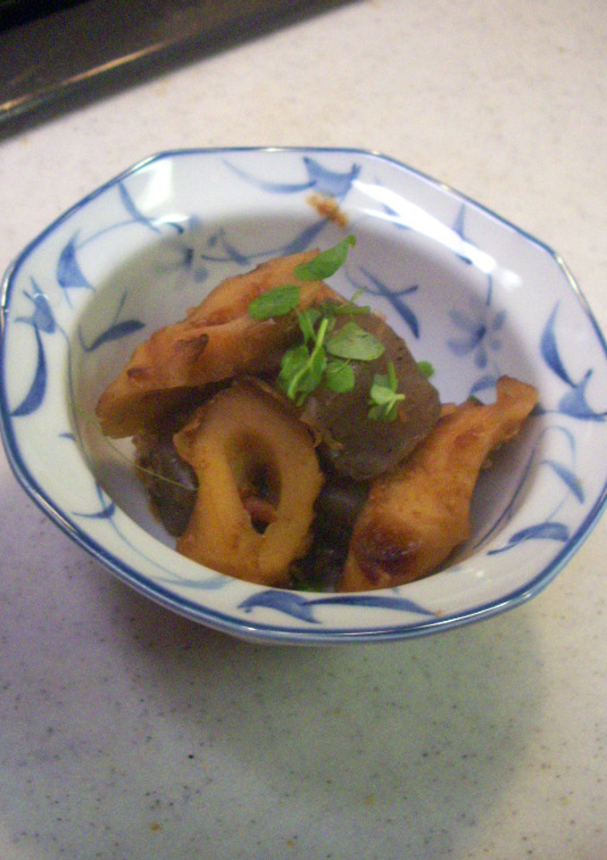 こんにゃくとちくわの土佐煮-レシピのメイン写真