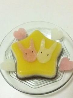 電子レンジで簡単☆鮮やか栗の水ようかん☆-レシピのメイン写真