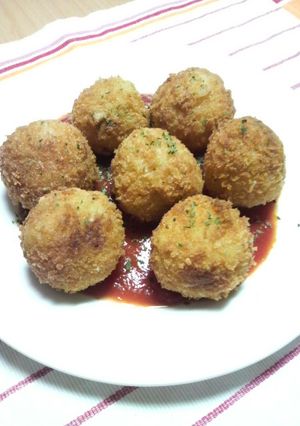 きのことチーズのひとくちライスコロッケ☆-レシピのメイン写真