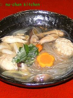 つくね入りきのこ汁-レシピのメイン写真