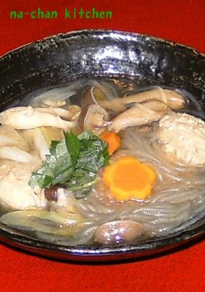 つくね入りきのこ汁-レシピのメイン写真