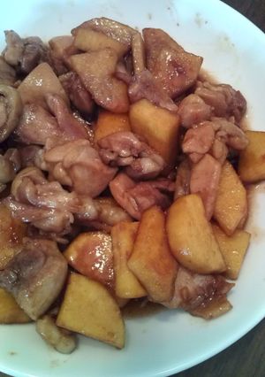 簡単！鶏肉とさつまいもの甘辛炒め-レシピのメイン写真