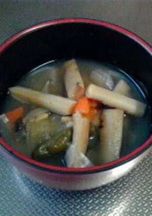 ﾎｯｺﾘ秋だね☆栗入り野菜椀-レシピのメイン写真