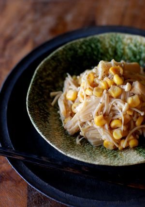 えのきとコーンのポン酢バターソテー-レシピのメイン写真