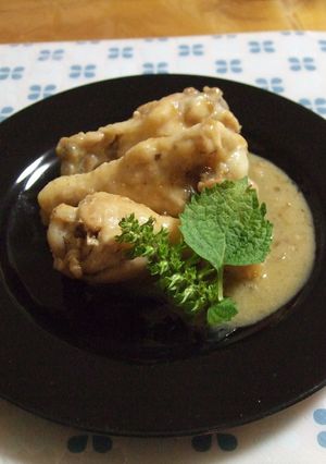 鶏手羽元の紫蘇バタークリーム煮-レシピのメイン写真