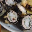 美味!!梅と長芋の肉巻きてんぷら
