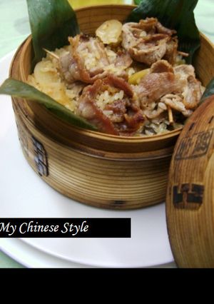 豚肉の中華おこわ蒸篭飯-レシピのメイン写真