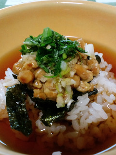 納豆茶漬け-レシピのメイン写真