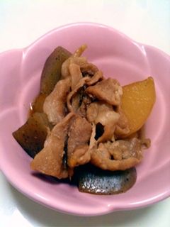 豚肉とだいこんにゃく梅酒煮-レシピのメイン写真