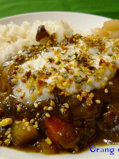 残りカレーにとろろ&のりたまふりかけ☆-レシピのメイン写真